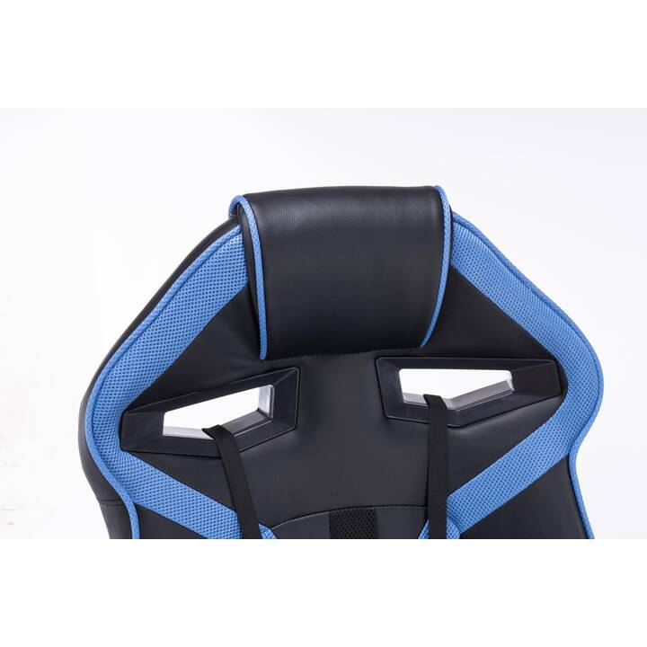 TOP E SHOP Gaming Chaise Drift (Noir, Bleu)