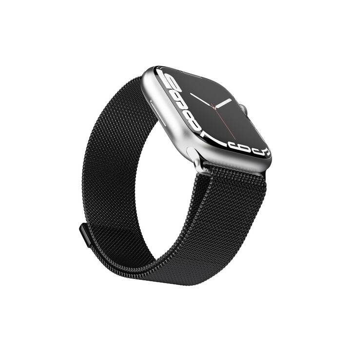 VONMÄHLEN Milanese Loop Armband (Apple Watch 40 mm / 41 mm / 38 mm, Schwarz)