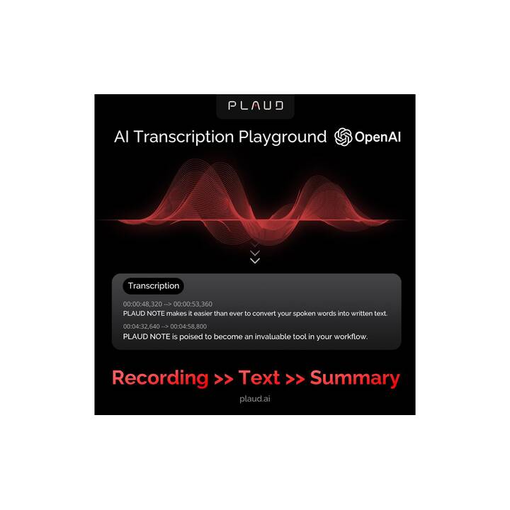 PLAUD Note AI Voice Recorder (64 GB, Or)