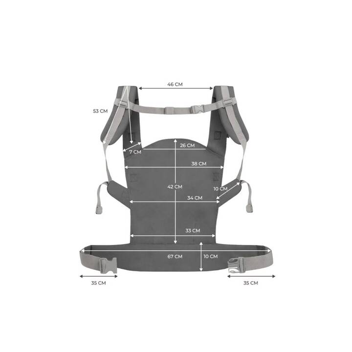 KINDERKRAFT Porte-bébé NINO (Gris)