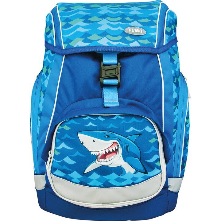 FUNKI Set di borse Flexy-Bag Big Shark (15 l, Blu)