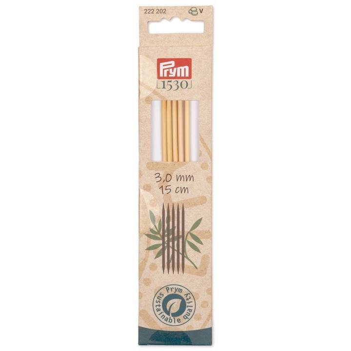 PRYM GROUP Aiguille à tricoter Bambus (0.3 cm, Brun)