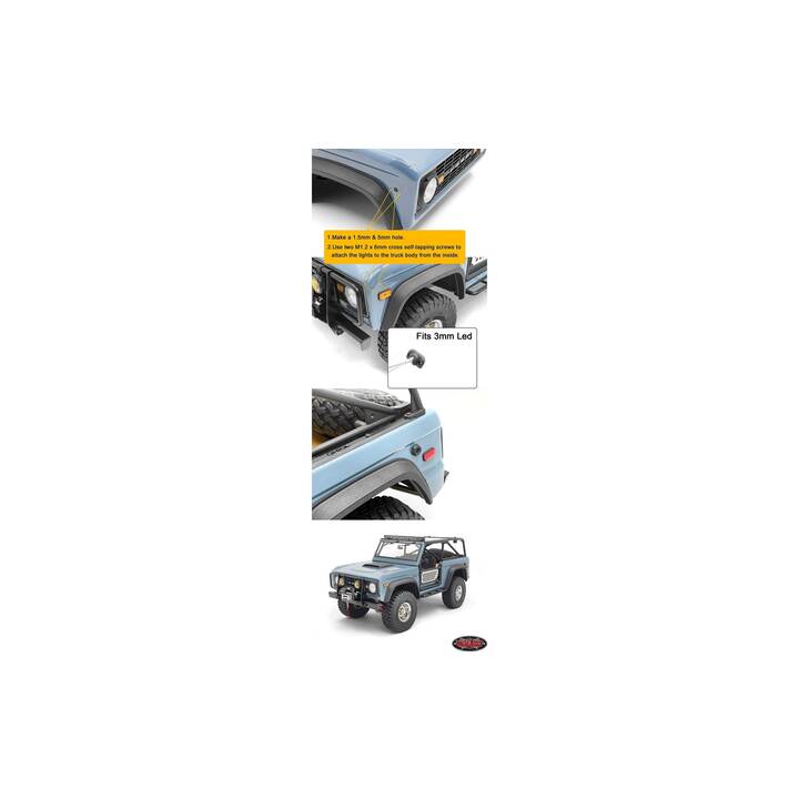 RC4WD Composants (Jaune, Noir, Rouge)
