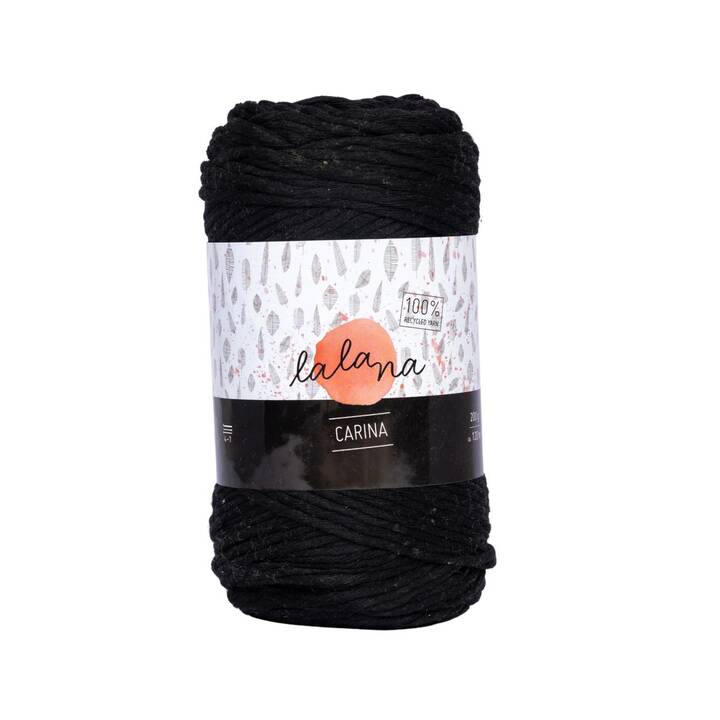 LALANA Wolle (200 g, Schwarz)