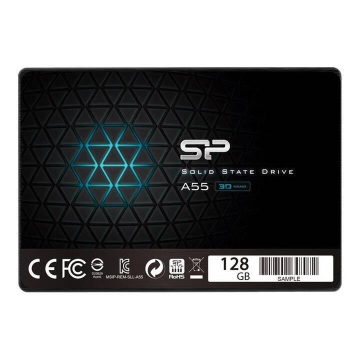 SILICON POWER Ace A55 (SATA-III, 128 GB, Noir)