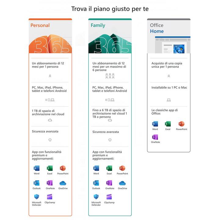 MICROSOFT Office Home 2024 (Version complète, 1x, Italien)