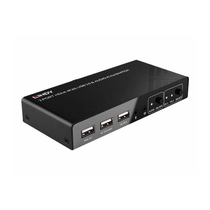 LINDY KVM Switch Port HDMI 4K60 USB 2.0 