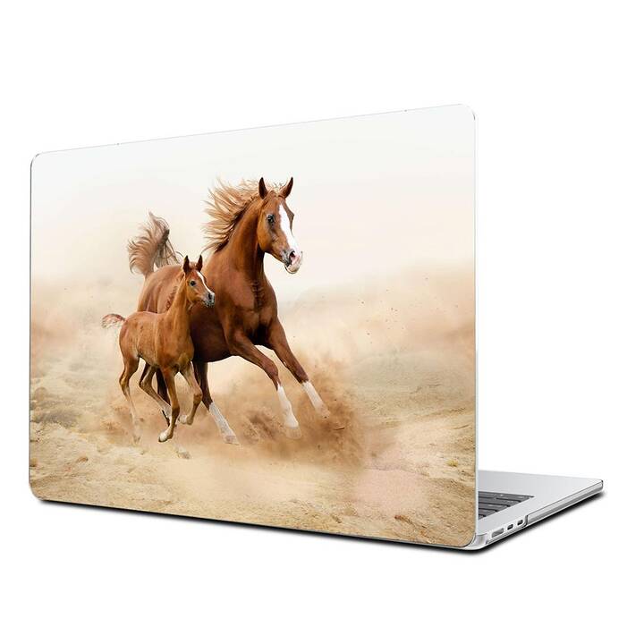 EG Hardcase (MacBook Air 13" M3 2024, Pferde, Braun)