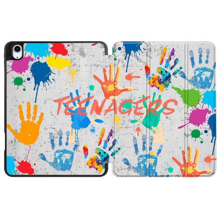 EG coque pour iPad Air 10.9" (2022) 5e génération - multicolore - graffiti