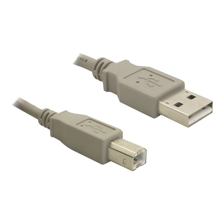 DELOCK Câble USB (USB 2.0 de type A, USB 2.0 de type B, 3 m)