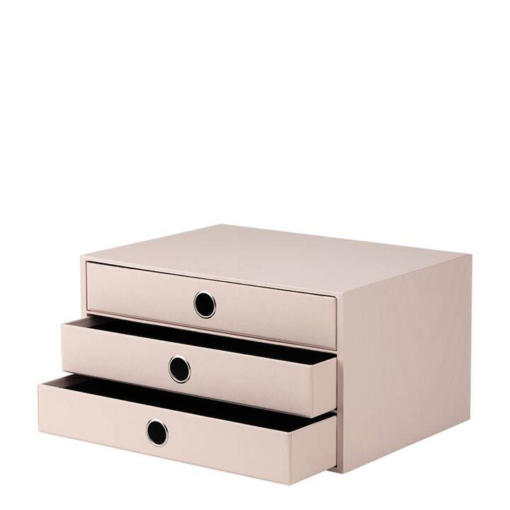 RÖSSLER PAPIER Büroschubladenbox S.O.H.O. (A4, 343 mm  x 18.5 cm  x 185 mm, Altrosa)