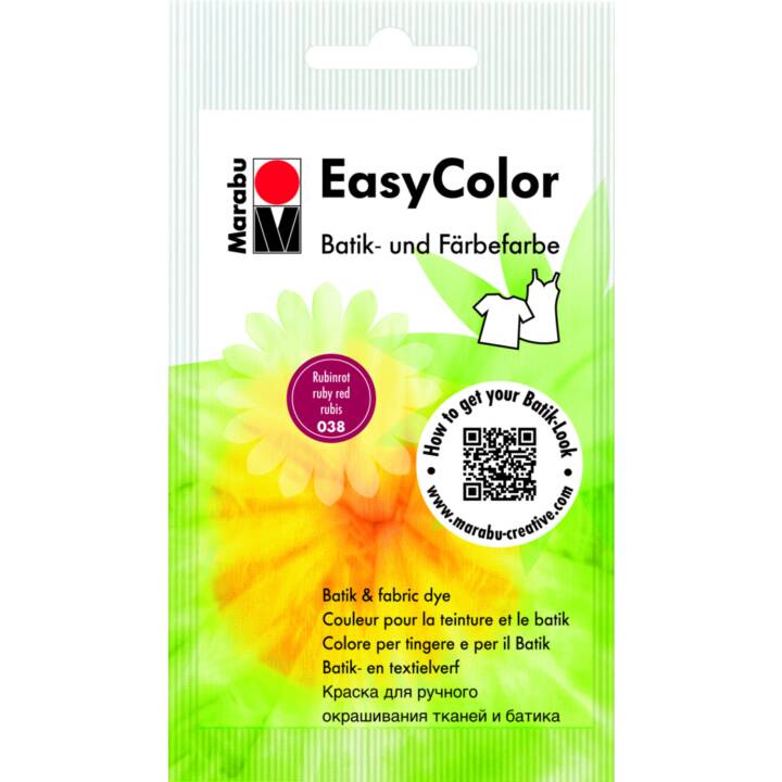 MARABU Textile couleur Easy Color (25 g, Rouge, Multicolore)