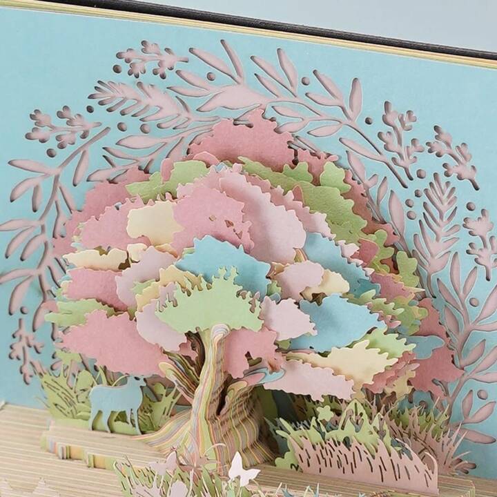 EG 3D-Notizblock – bunt – Baum