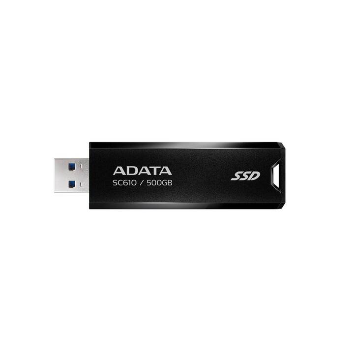 ADATA SC610 (USB de type A, 500 GB, Noir)