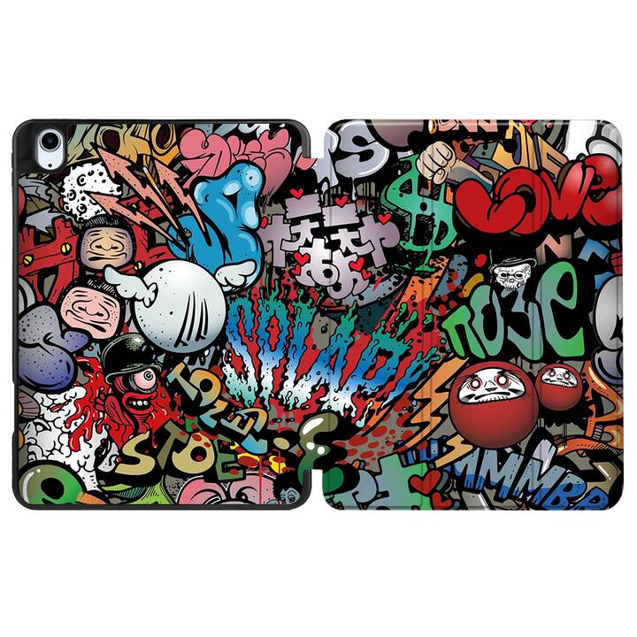 EG housse pour iPad 10.2" (2021) 9ème génération - graffiti