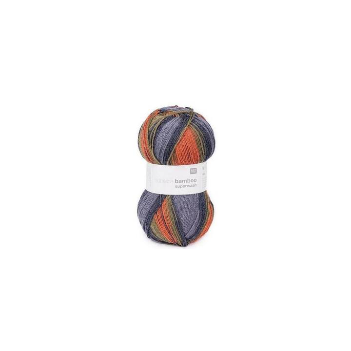 RICO DESIGN Wolle (100 g, Orange, Olivgrün, Grün, Mehrfarbig)