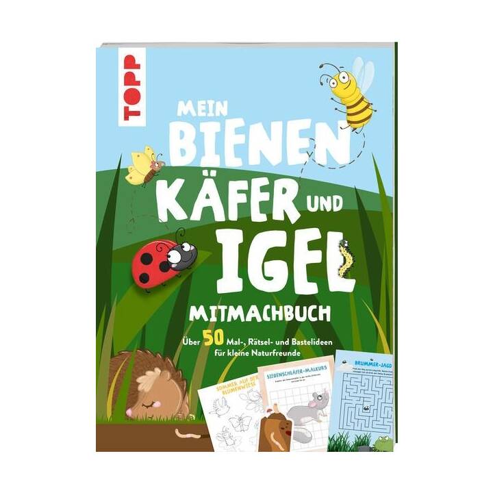 Mein Bienen, Käfer und Igel-Mitmachbuch