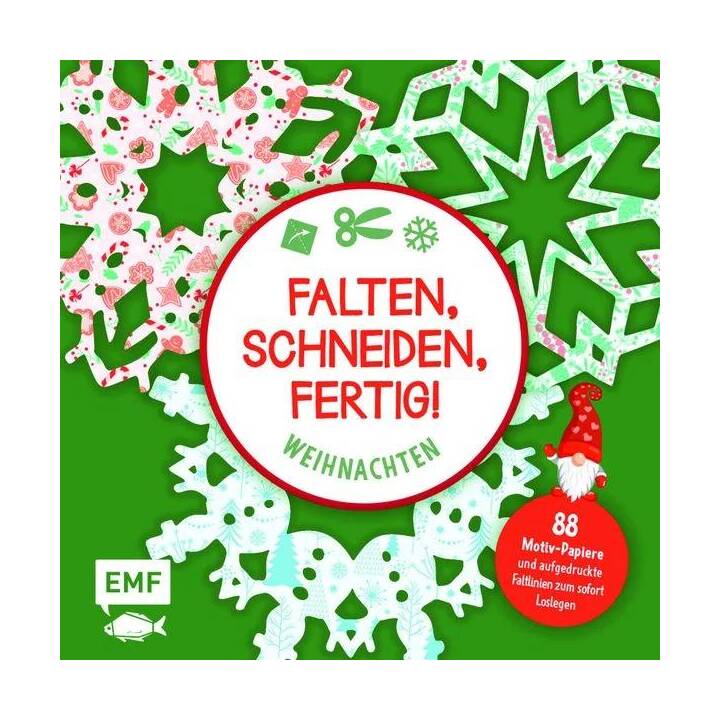 Bastelblock: Falten, Schneiden, fertig! Weihnachten