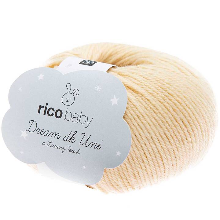 RICO DESIGN Laine Baby Dream (50 g, Crème, Beige)
