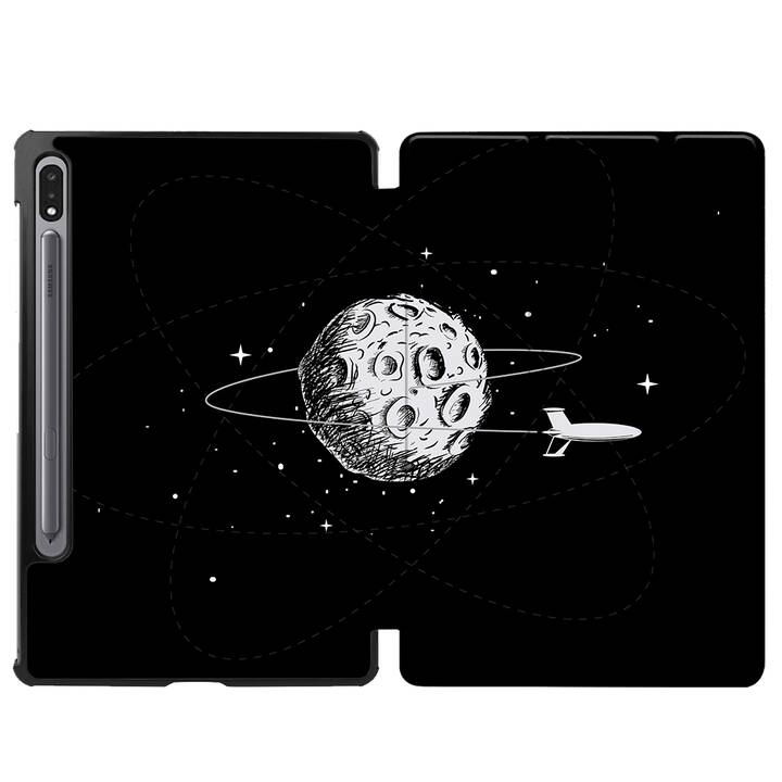 EG coque pour Samsung Galaxy Tab S8+ 12.4" (2022) - noir - astronaute