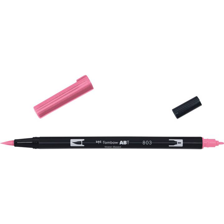 TOMBOW Dual Brush ABT 803 Crayon feutre (Rose punch, 1 pièce)