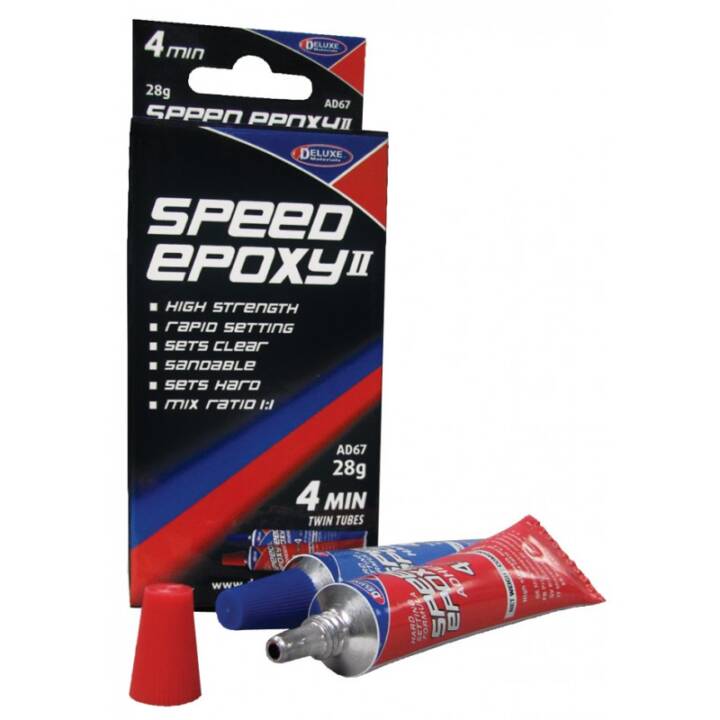 DELUXE MATERIALS Adesivi speciali Speed Epoxy II (28 g, 2 pezzo)