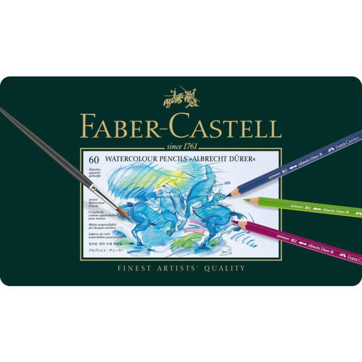 FABER-CASTELL Matite colorate acquerellabili (Multicolore, 60 pezzo)