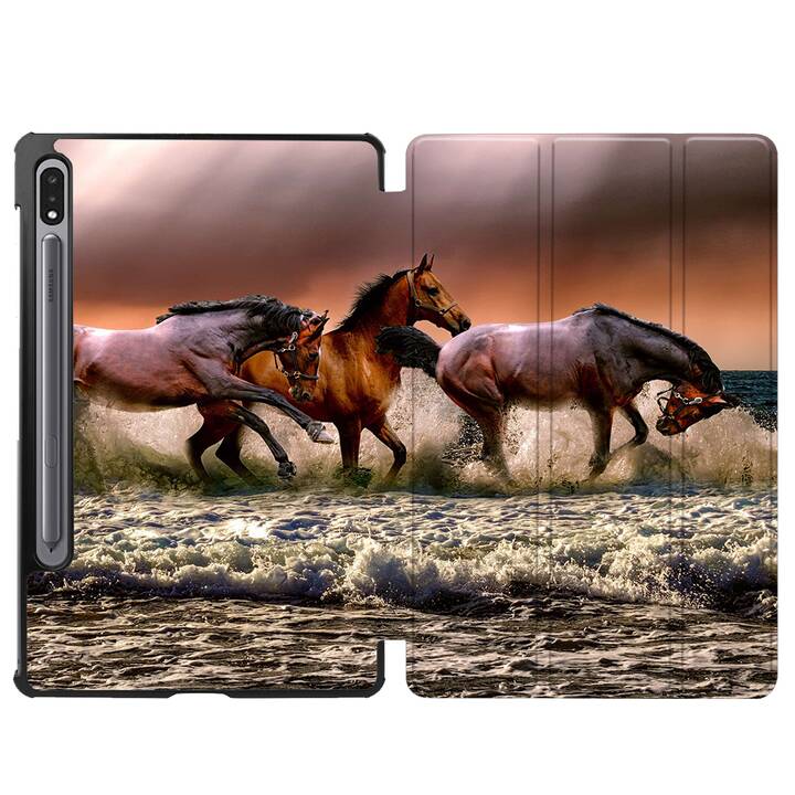 EG coque pour Samsung Galaxy Tab S8 11" (2022) - marron - cheval