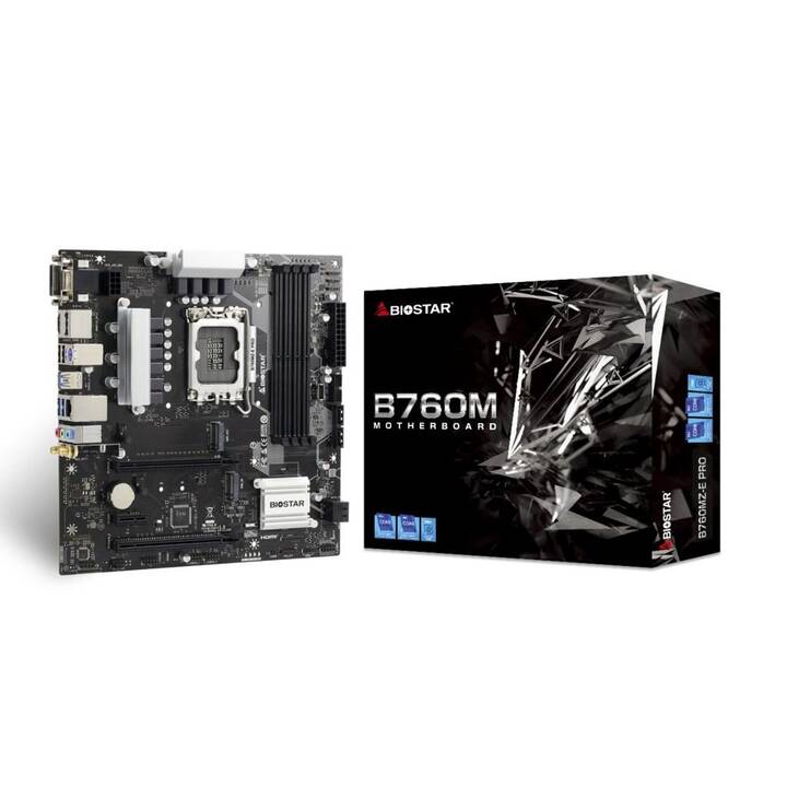 BIOSTAR B760MZ-E PRO (LGA 1700, Intel B760, Micro ATX)