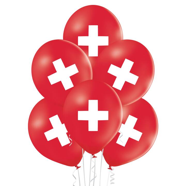 BELBAL Ballon Switzerland (30 cm, 50 pièce)