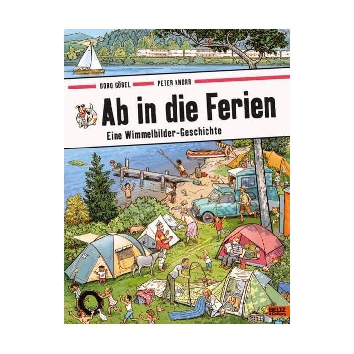 Ab in die Ferien. Eine Wimmelbilder-Geschichte. Vierfarbiges Pappbilderbuch