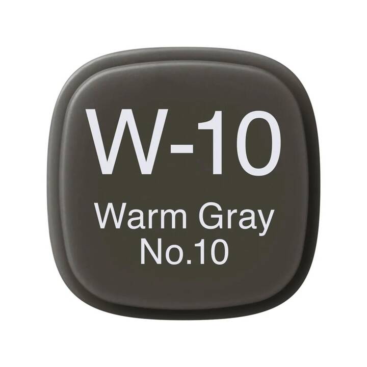 COPIC Grafikmarker W-10 Warm Gray No.10 (Grau, 1 Stück)