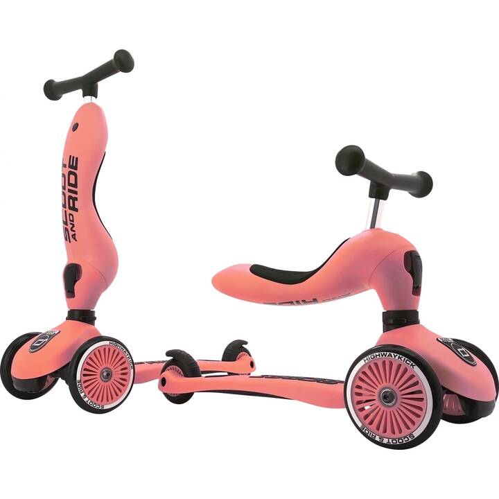SCOOT AND RIDE Scooter Highwaykick 1 (Schwarz, Rosa)