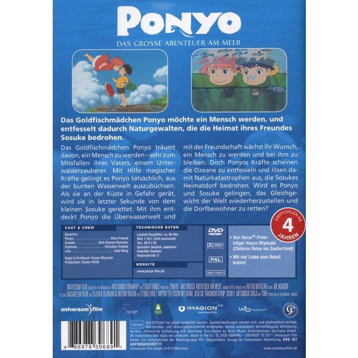 Ponyo - Das grosse Abenteuer am Meer (DE, JA)