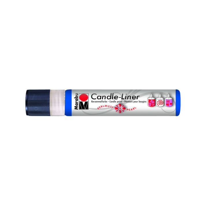 MARABU Kerzenmalfarbe Candle-Liner (25 ml, Blau, Mehrfarbig)