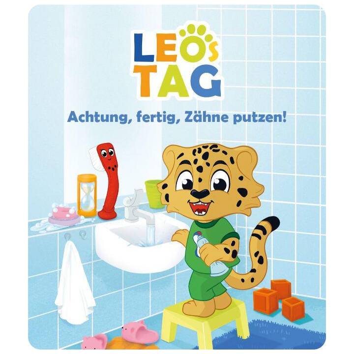 TONIES Pièce radiophonique pour enfants Leos Tag - Achtung, fertig, Zähneputzen! (DE, Toniebox)