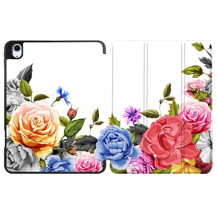 EG coque pour iPad Air 10.9" (2022) 5e génération - multicolore - fleurs