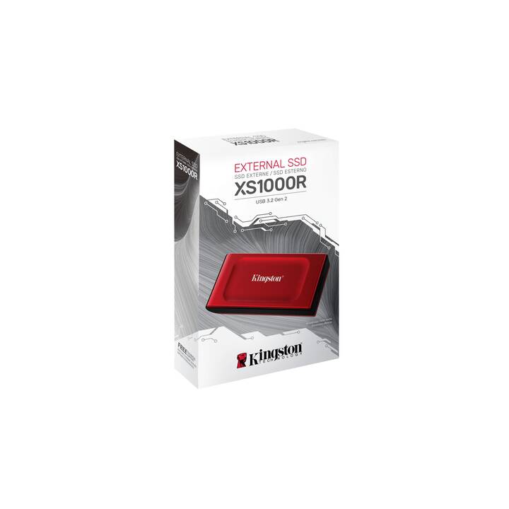 KINGSTON TECHNOLOGY XS1000  (USB di tipo C, 2000 GB, Rosso)