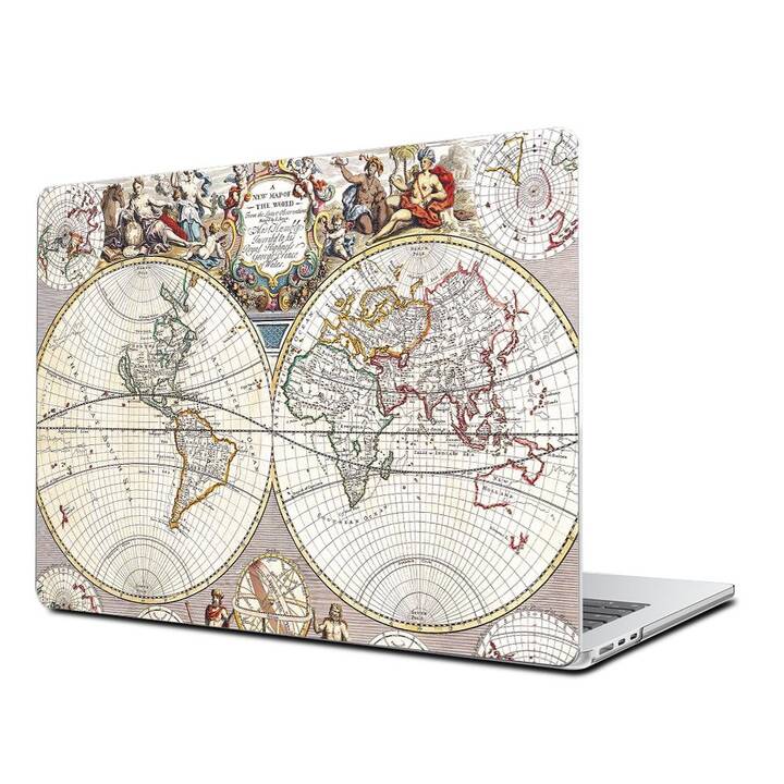 EG Hardcase (MacBook Air 13" M3 2024, Carta geografica, Marrone)