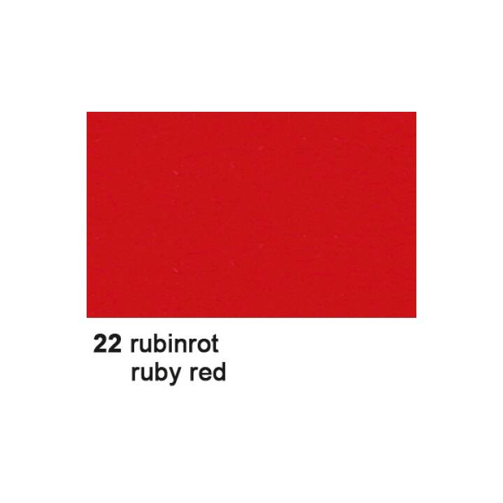 URSUS Tonzeichenpapier 22 (Rubinrot, A3, 100 Stück)