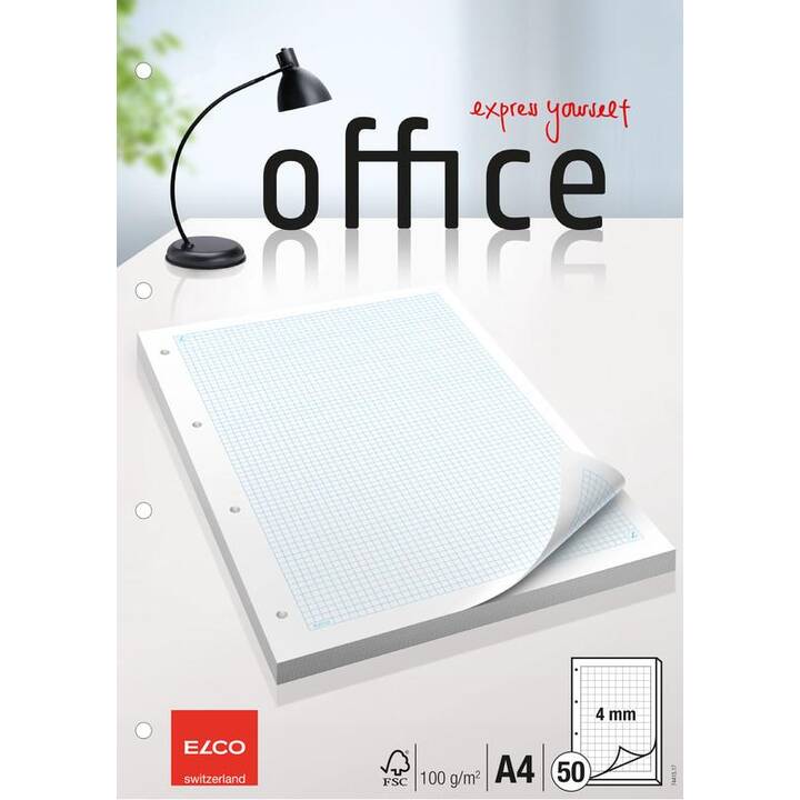 ELCO Blocchi note Office (A4, Quadrettato)