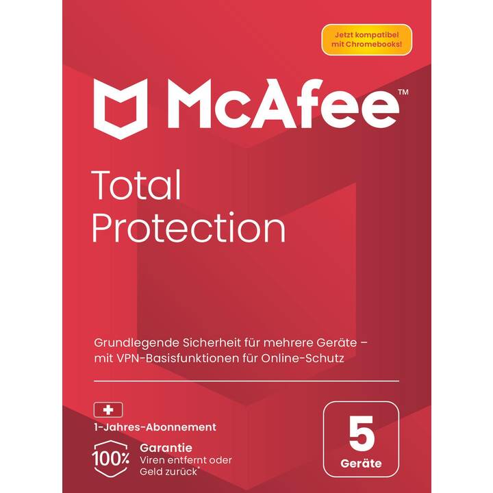 MCAFEE Total Protection (Licence annuelle, 5x, 12 Mois, Allemand)