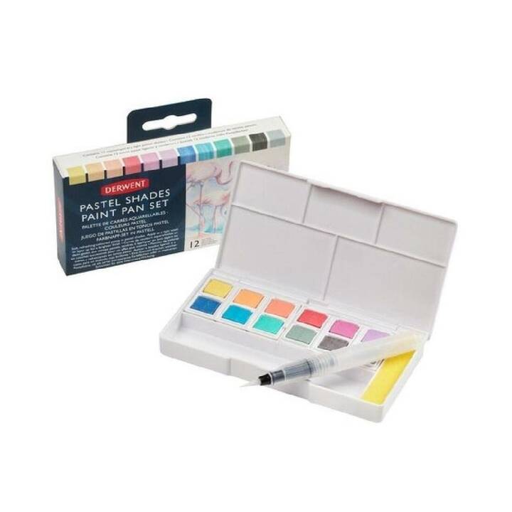 DERWENT Peinture aquarelle Pastel Shades  Set (Multicolore)