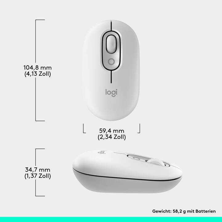 LOGITECH Pop Emoji Souris (Sans fil, Office)