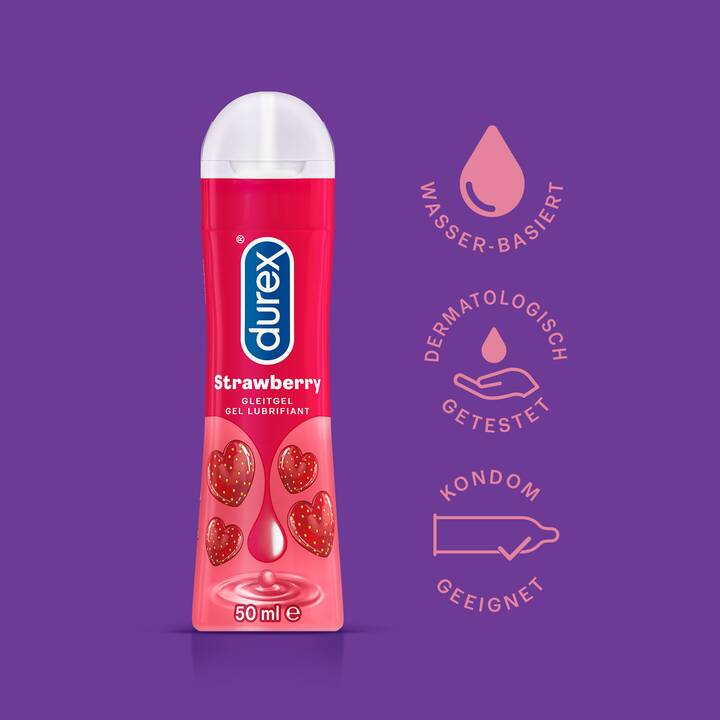 DUREX Lubrifiant Play Sweet Strawberry (50 ml, Fraise, À base d'eau)