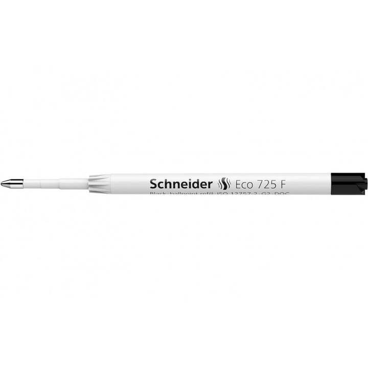 SCHNEIDER Mine de stylo à bille Mine Eco 725 F (Noir, 10 pièce)