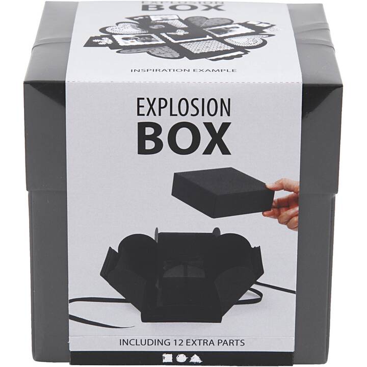 CREATIV COMPANY Geschenkbox Explosion Box (Schwarz)