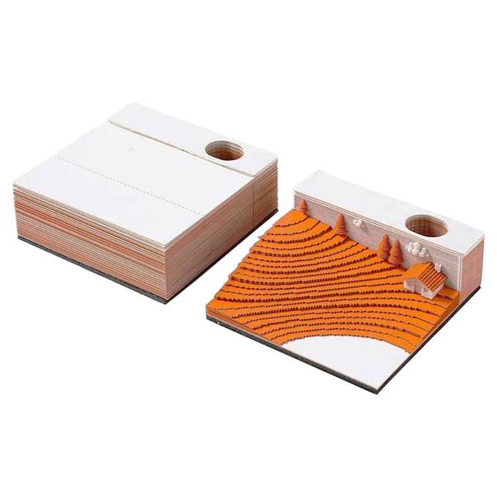 EG 3D-Notizblock - orange - Feld