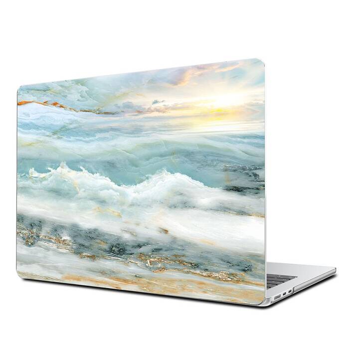 EG Hardcase (MacBook Air 13" M3 2024, Marmo, Blu)