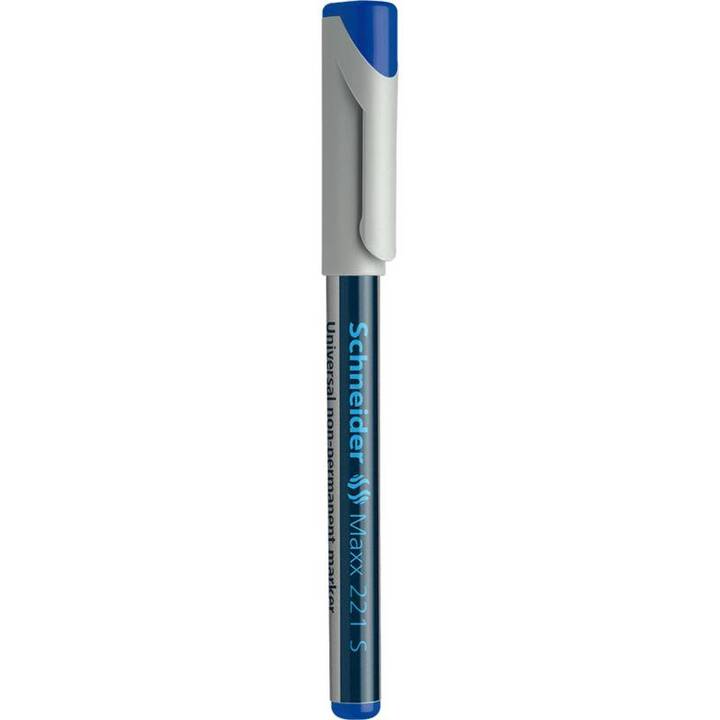 SCHNEIDER Pennarello indelebile Maxx 221 S (Blu, 1 pezzo)